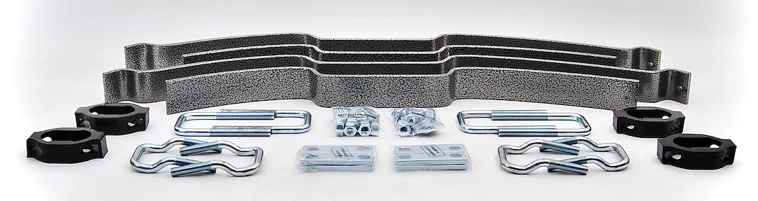 61912 – HELLWIG Helper Spring Kit, Leaf Spring Design Rear Upper 2500 Pound Load Capacity Steel With Silent Ride Bush...